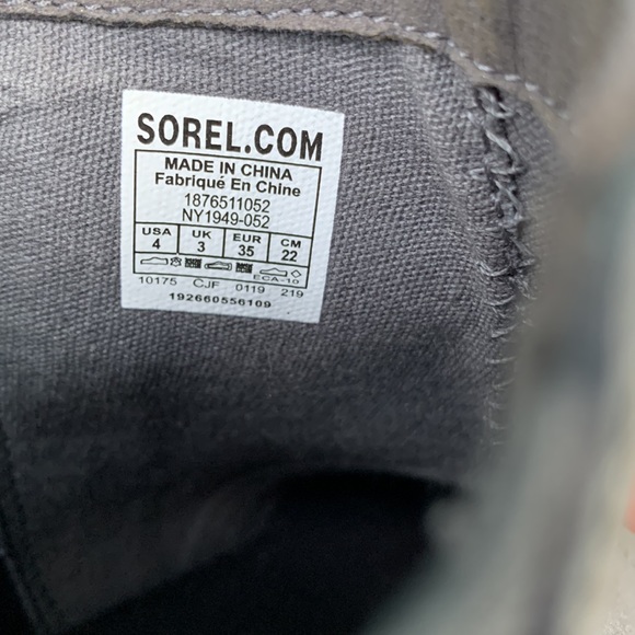 Sorel Joan of Arctic Chelsea size 4 EU35 gray - Picture 10 of 10